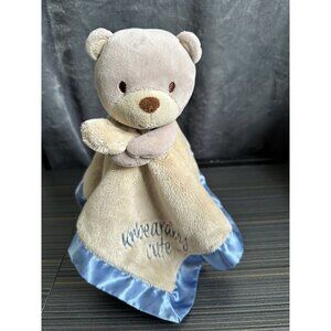 Baby Starters Bear Security Blanket UNBEARABLY‎ CUTE Lovey Satin Trimmed